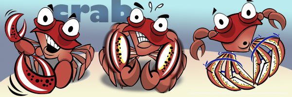 Fresh crab categories depicted