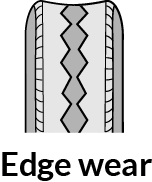 tire art: edgewear