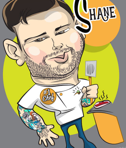 cartoon rendering of a chef