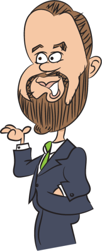 subject matter expert rendered as a cartoon figure